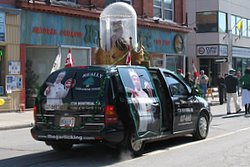 The Garlic King in the St. Patrick's Day Parade - yes you read that right. The finest in Lebanese-Irish cuisine.