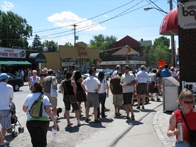 Heavy construction didn't keep the huge crowds away in 2008 (shown here) or 2009.