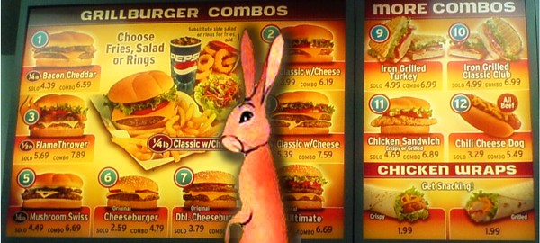 DQ menu board - w rabbit The THARN Effect: for me, this DQ board was a Brain-Buster Parfait