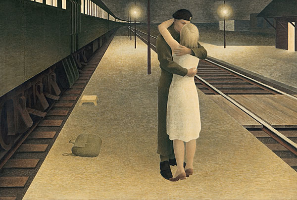 alex_colville_1953_soldier_and_girl_at_station